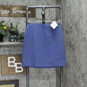 NWT Wrapper Girls Knit Stretch Midi A-Line Skirt 166bd8fa253d6a Blue 7/8